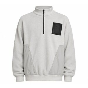 A-COLD-WALL* Grey Quarter Zip Fleece Sweatshirt Samuel Ross Mens Medium Portugal